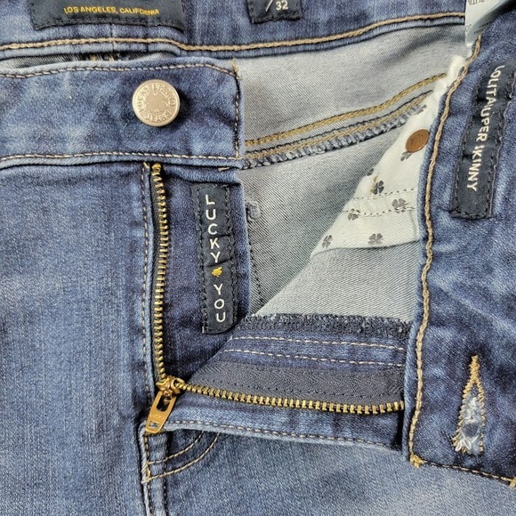 Lucky Brand Jeans Womens 14/32 Blue Lolita‎ Super Skinny Stretch - Picture 9 of 15